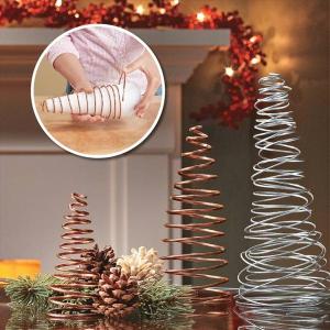 diy-christmas-tabletop-tree-copper-metal-coil